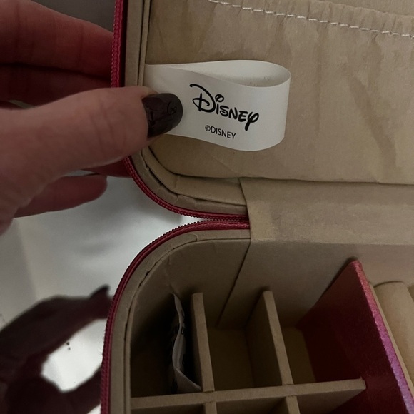 RARE Pink Minnie Mouse Disney Princess Jewelry Box with Zipper NEW! - Picture 4 of 6